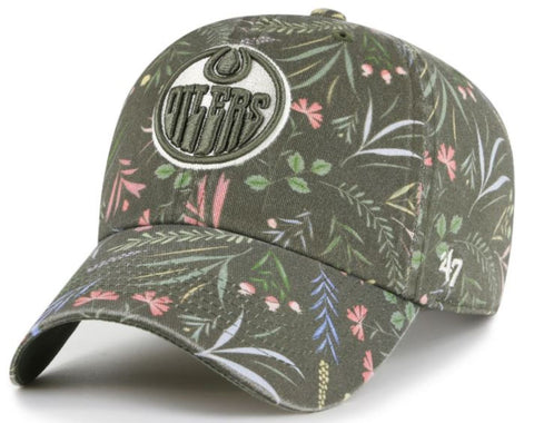 '47 NHL Edmonton Oilers Women's Moss Verbena Clean Up Adjustable Hat - Green