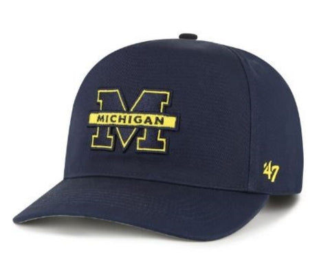 47 NCAA Michigan Wolverines Hitch Adjustable Snapback Hat - Navy