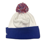 Men's New Era Buffalo Bills Spirit Cuffed Knit Pom Beanie - White/Blue