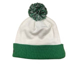 Men's New Era Philadelphia Eagles Spirit Cuffed Knit Pom Beanie - White/Green