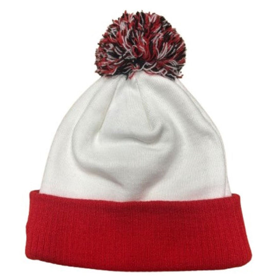 Men's New Era Kansas City Chiefs Spirit Cuffed Knit Pom Beanie - White/Red