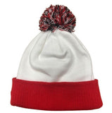 Men's New Era Kansas City Chiefs Spirit Cuffed Knit Pom Beanie - White/Red