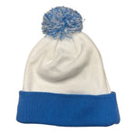 Men's New Era Detroit Lions Spirit Cuffed Knit Pom Beanie - White/Blue