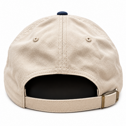 '47 NBA Toronto Huskies Natural Two Tone Clean Up Adjustable Hat - Natural/Blue