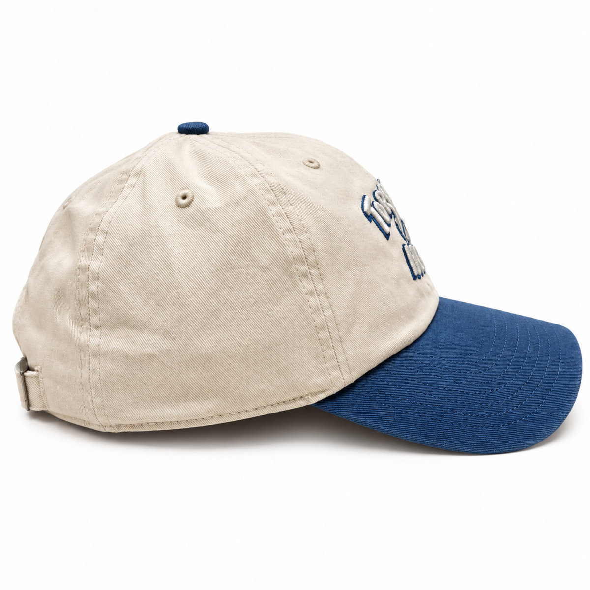 '47 NBA Toronto Huskies Natural Two Tone Clean Up Adjustable Hat - Natural/Blue