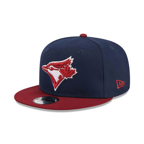 New Era MLB Toronto Blue Jays Two-Tone Color Pack 9FIFTY Snapback Adjustable Hat – Navy/Red