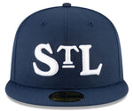 New Era Negro League St. Louis Stars Turn Back the Clock Rickwood Classic 59FIFTY Fitted Hat - Navy