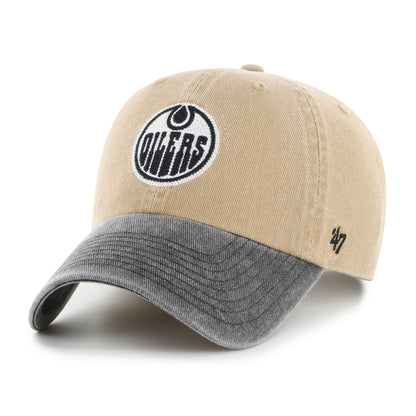 '47 NHL Edmonton Oilers Apollo Chain Clean up hat - Beige/Charcoal Grey