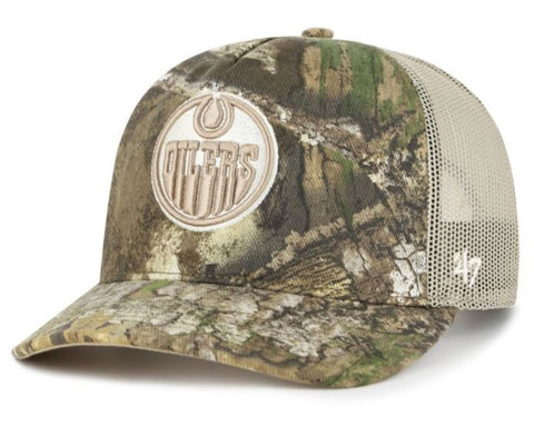 47 NHL Edmonton Oilers REALTREE APX Trucker Mesh Hitch RF Adjustable - Camo