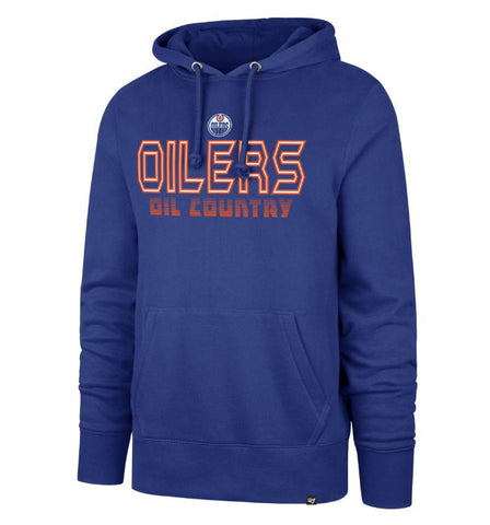 '47 NHL Edmonton Oilers Byline Headline Hoodie - Blue