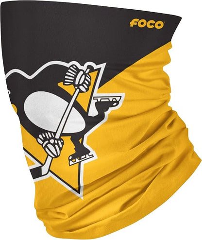 FOCO NHL Pittsburgh Penguins Big Logo Gaiter Scarf - Youth