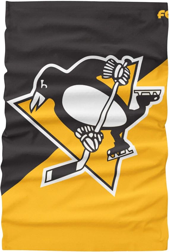 FOCO NHL Pittsburgh Penguins Big Logo Gaiter Scarf - Youth
