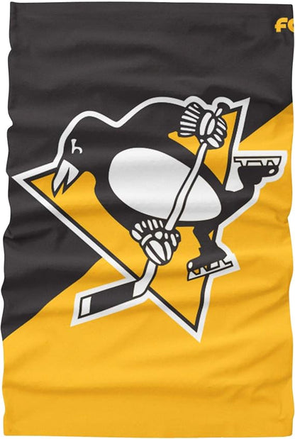 FOCO NHL Pittsburgh Penguins Big Logo Gaiter Scarf - Youth