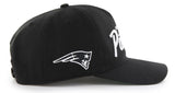 47 NFL New England Patriots Attitude Hitch Adjustable Snapback - Black
