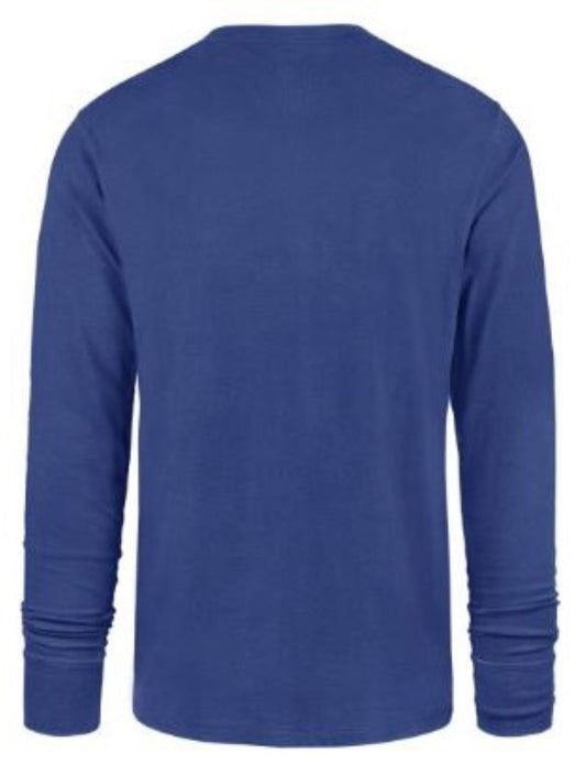 '47 NHL Edmonton Oilers Polished Long Sleeve Tee - Blue