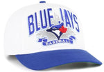 '47 MLB Toronto Blue Jays Prime Play Hitch Adjustable Snapback Hat - White/Blue