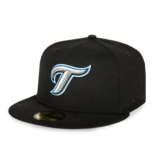 Toronto Blue Jays Retro Black Alt Cooperstown 59fifty Fitted New Era Hat