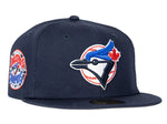 MLB Toronto Blue Jays New Era Navy 1992 & 1993 World Series Champions Patch – 59FIFTY Custom Fitted Hat