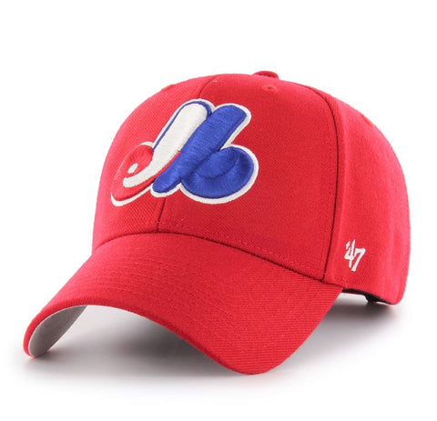 47 MLB Quebec Nordiques MVP Alternate Adjustable Hat - Red