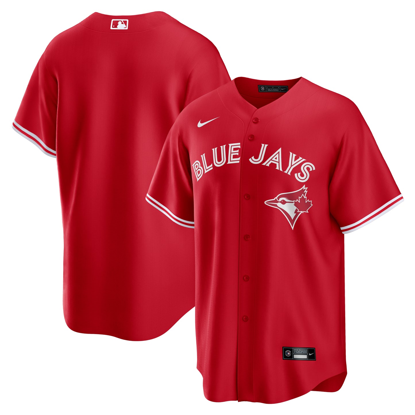 Men's Nike MLB Toronto Blue Jays Canada Day Replica Blank Jersey - Scarlet