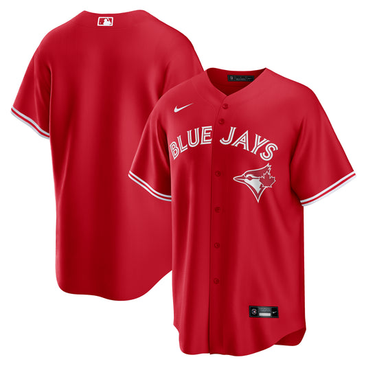 Men's Nike MLB Toronto Blue Jays Canada Day Replica Blank Jersey - Scarlet