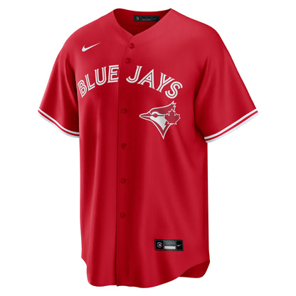 Men's Nike MLB Toronto Blue Jays Canada Day Replica Blank Jersey - Scarlet