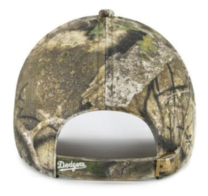 47 MLB Los Angeles Dodgers REALTREE APX Clean Up Adjustable Hat - Camo