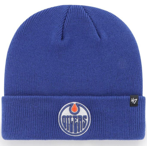 '47 NHL Edmonton Oilers Raised Cuff Knit - Blue