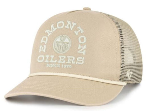 '47 NHL Edmonton Oilers Ranchero Mesh Hitch Adjustable Hat - Khaki