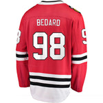Connor Bedard Chicago Blackhawks Fanatics Branded 2023 NHL Draft Home Breakaway Player Jersey - Red