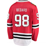 Connor Bedard Chicago Blackhawks Fanatics Branded 2023 NHL Draft Home Breakaway Player Jersey - Red
