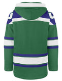 '47 NHL Hartford Whalers Retro Freeze Superior Lacer Fleece Hoodie - Green/White
