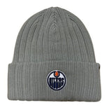 '47 NHL Edmonton Oilers Ribbed Haymaker Cuff Knit Hat - Grey