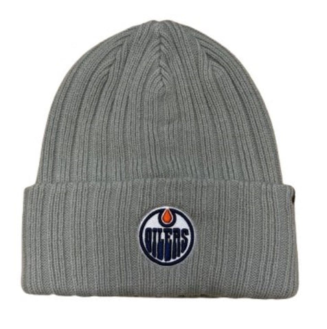 '47 NHL Edmonton Oilers Ribbed Haymaker Cuff Knit Hat - Grey