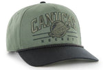 47 NHL Vancouver Canucks Roscoe Rope Option TT Hitch Snapback Hat - Green/Black