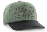 47 NHL Vancouver Canucks Roscoe Rope Option TT Hitch Snapback Hat - Green/Black