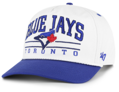 47 MLB Toronto Blue Jays Roscoe Rope TT Hitch Adjustable Hat - White/Blue