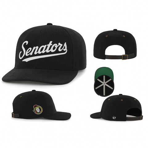47 NHL Ottawa Senators Golden Age Cord Hitch RF Adjustable Hat - Black