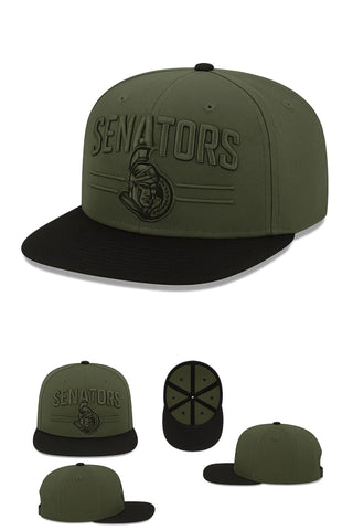 47 NHL Ottawa Senators Roscoe Rope Option TT Hitch Snapback Hat - Green/Black