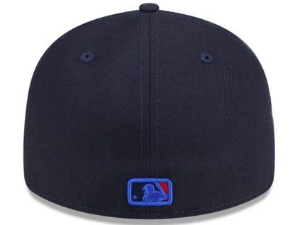 New Era 59FIFTY Low Profile MLB Toronto Blue Jays City Connect 50th Anniversary Side Patch Fitted Hat - Navy
