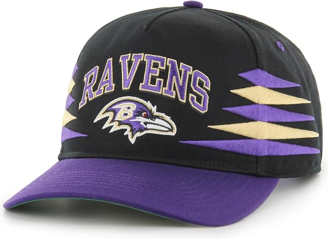 '47 NFL Hitch Baltimore Ravens Diamond Cut Snapback Hat - Black/Purple