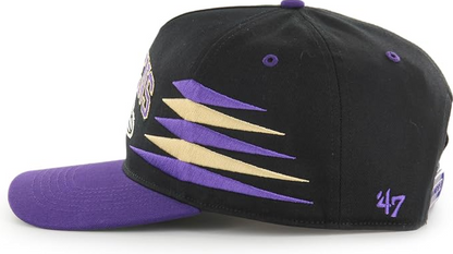 '47 NFL Hitch Baltimore Ravens Diamond Cut Snapback Hat - Black/Purple