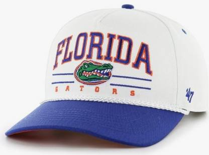 47 NCAA Florida Gators Roscoe Rope TT Hitch Adjustable Snapback Hat - White