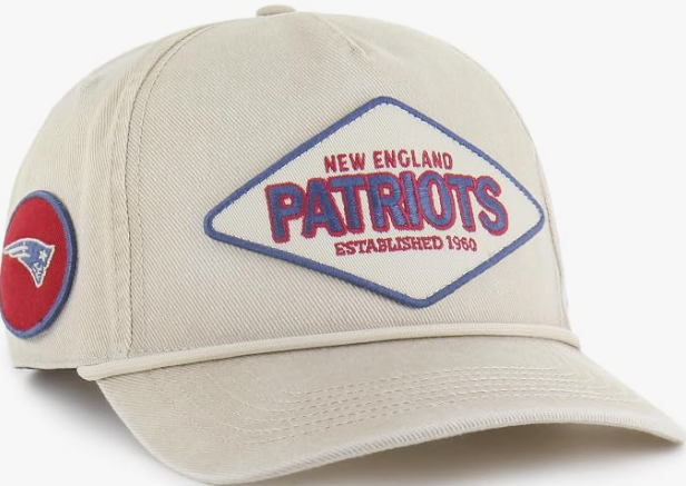 '47 NFL New England Patriots Cairn Hitch RF Adjustable Snapback Hat - Beige