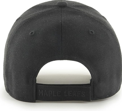 Toronto Maple Leafs '47 Adjustable Structured MVP Hat Black on Black