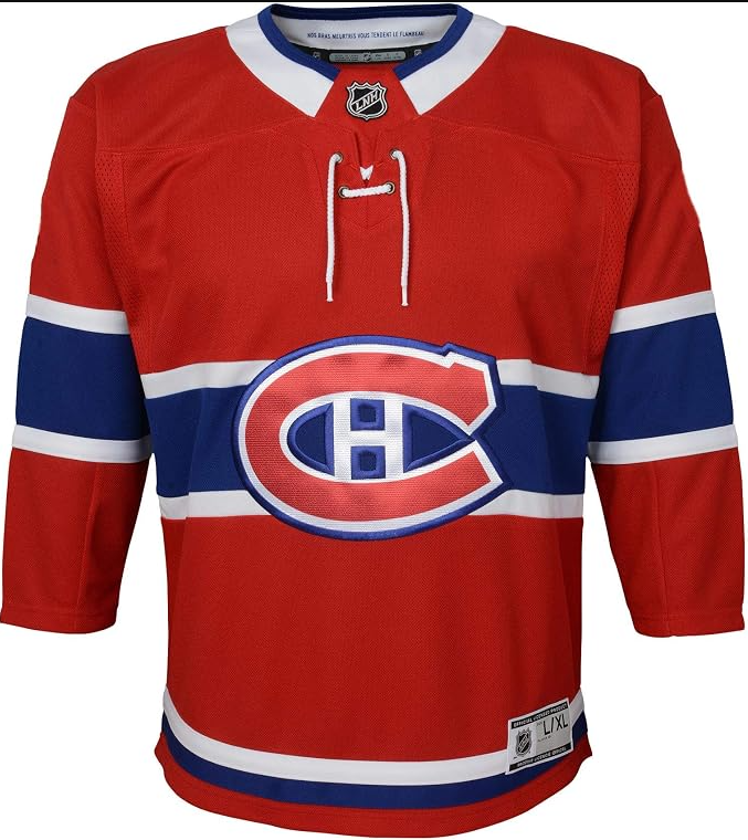 NHL Youth Montreal Canadiens Blank Red Home Premier Team Jersey - Red