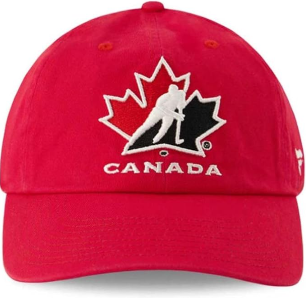 Fanatics IIHF Team Canada Primary Logo Adjustable Hat - Red