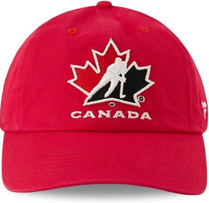 Fanatics IIHF Team Canada Primary Logo Adjustable Hat - Red