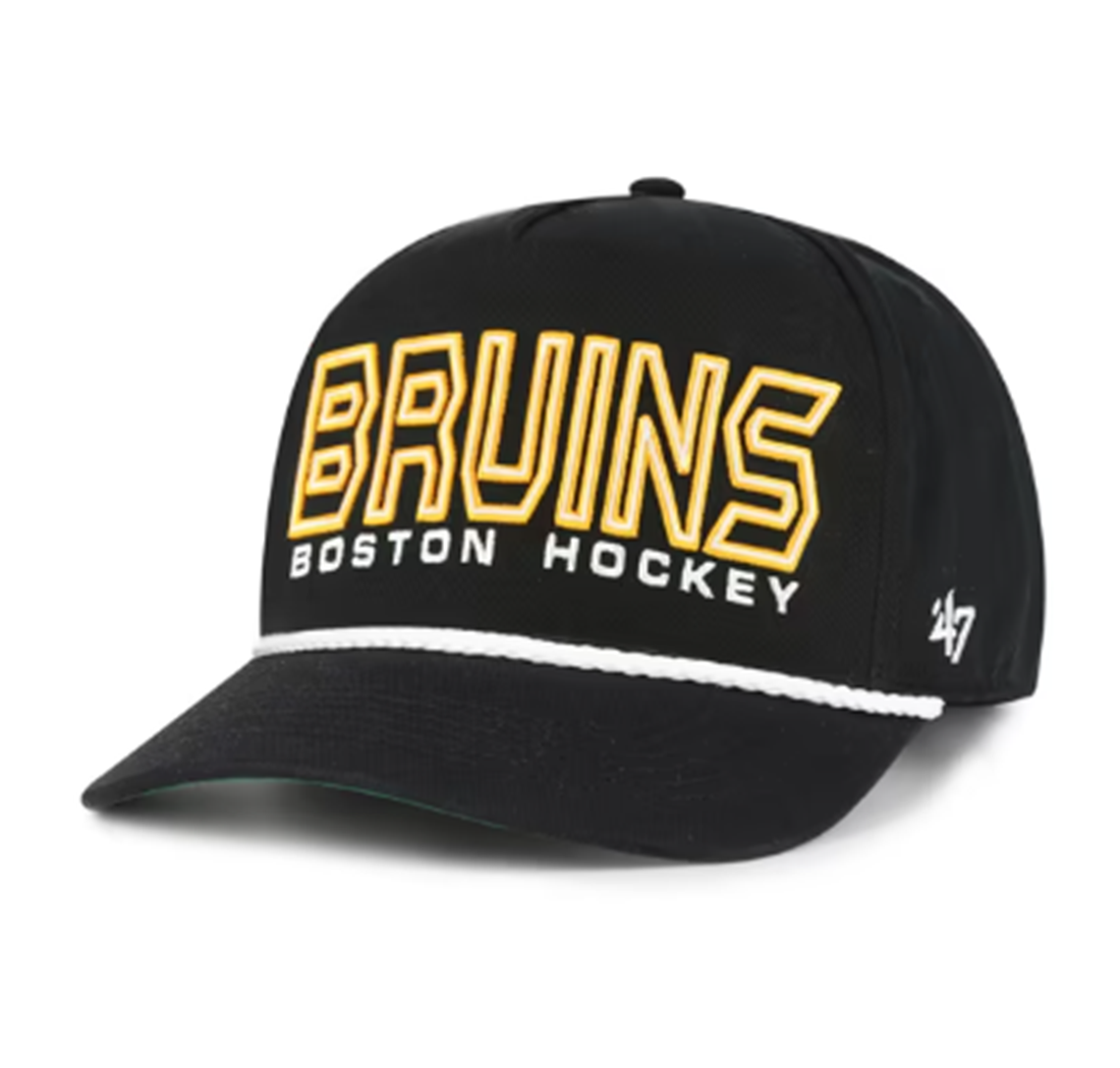 '47 Boston Bruins rope hitch adjustable snapback hat