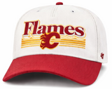 47 NHL Calgary Flames Script Fade TT Rope Hitch Snapback Hat - White/Red